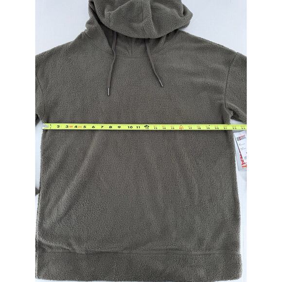 32 Degrees Heat Sherpa Hoodie Size L Sweatshirt Tunic Soft Cozy Pullover Brown - Picture 5 of 12